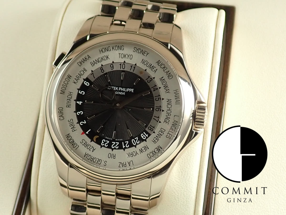 パテックフィリップ コンプリケーション ワールドタイム Ref.5130/1G-011 ホワイトゴールド シルバー/グレー文字盤