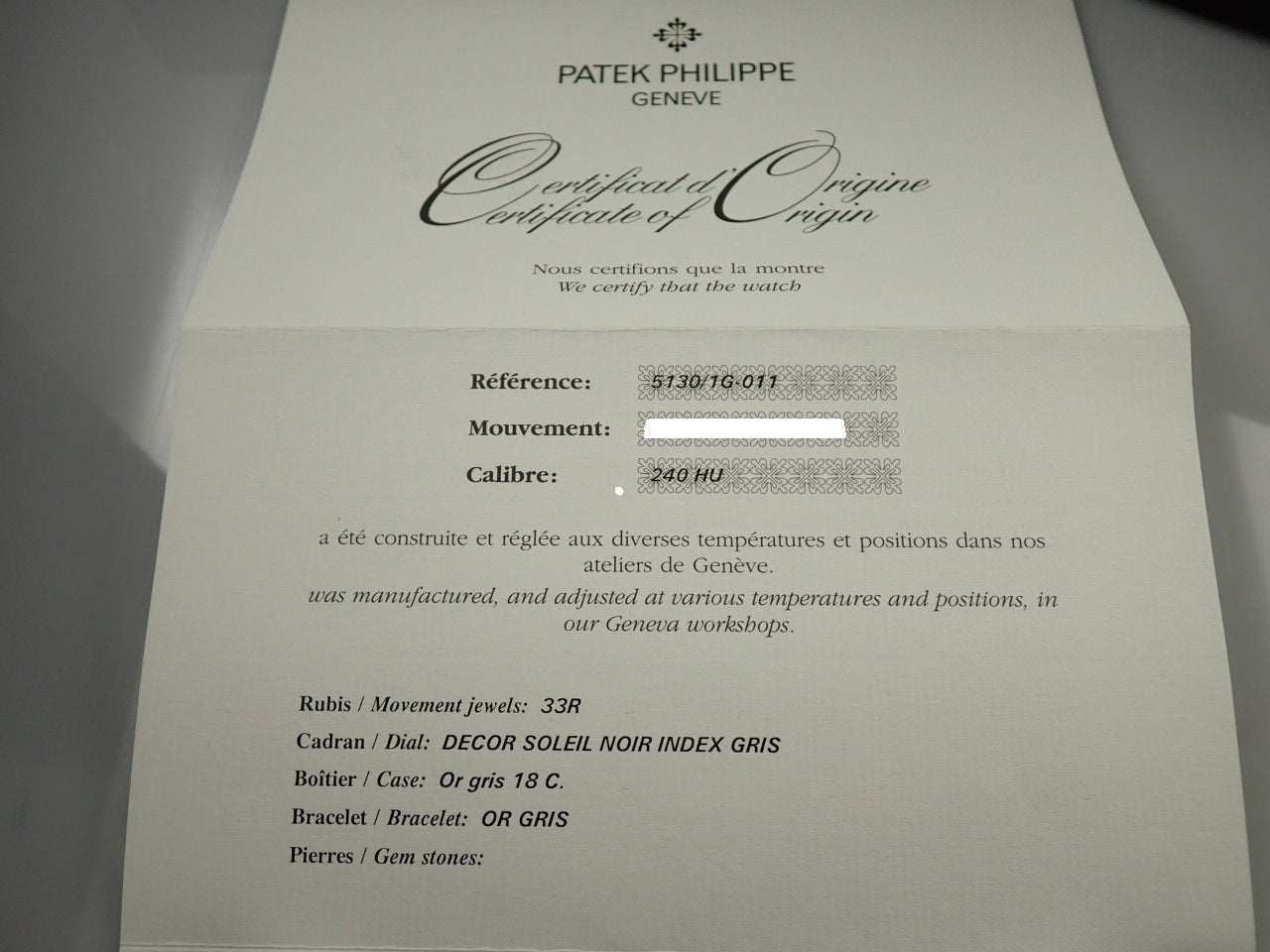 Patek Philippe World Time [Good Condition] &lt;Warranty, Box, etc.&gt;