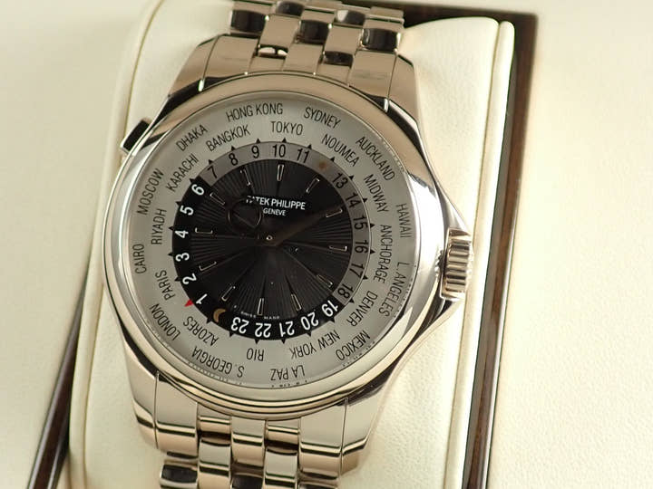 パテックフィリップ コンプリケーション ワールドタイム Ref.5130/1G-011 ホワイトゴールド シルバー/グレー文字盤