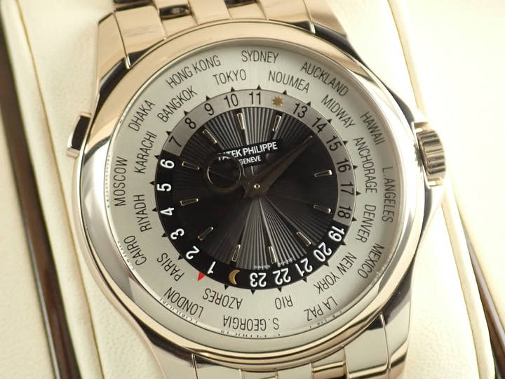 パテックフィリップ コンプリケーション ワールドタイム Ref.5130/1G-011 ホワイトゴールド シルバー/グレー文字盤