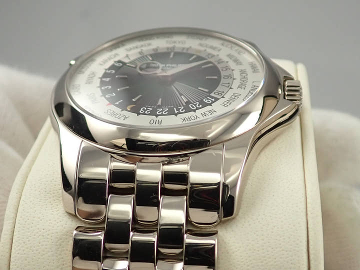 パテックフィリップ コンプリケーション ワールドタイム Ref.5130/1G-011 ホワイトゴールド シルバー/グレー文字盤