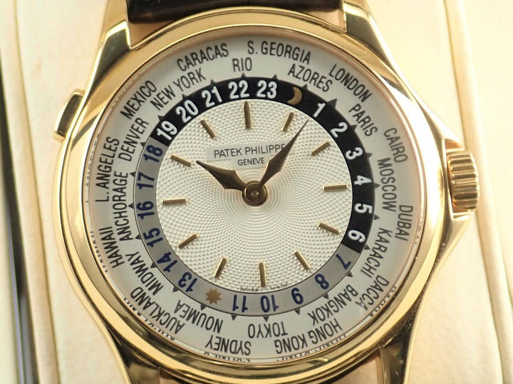 パテックフィリップ コンプリケーション ワールドタイム Ref.5110J-001 イエローゴールド シルバー文字盤