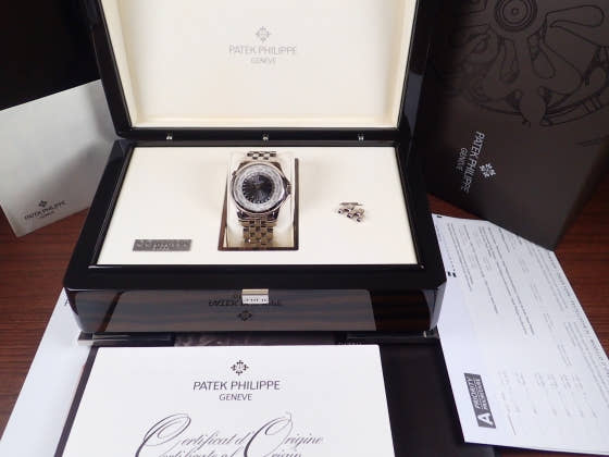 パテックフィリップ ワールドタイム Ref.5130/1G シルバー／グレー文字盤 中古 worldtime-7