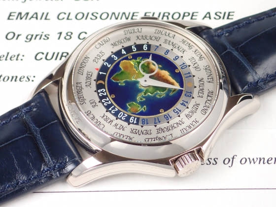 パテックフィリップ ワールドタイム Ref.5131G クロワゾネ七宝装飾文字盤 未使用 worldtime-8