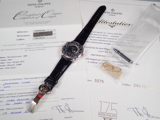 パテックフィリップ ワールドタイム Ref.5575G ブラック文字盤 未使用 worldtime-9