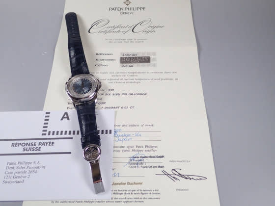 パテックフィリップ ワールドタイム Ref.5130P ブルーソレイユ文字盤 中古 worldtime