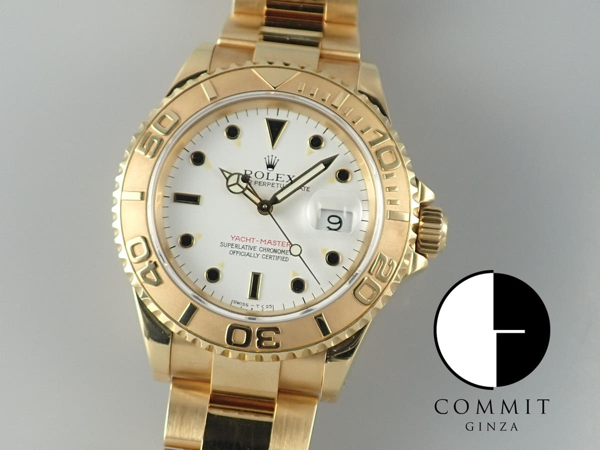 Rolex Yacht-Master 40 Ref. 16628 Yellow Gold White Dial