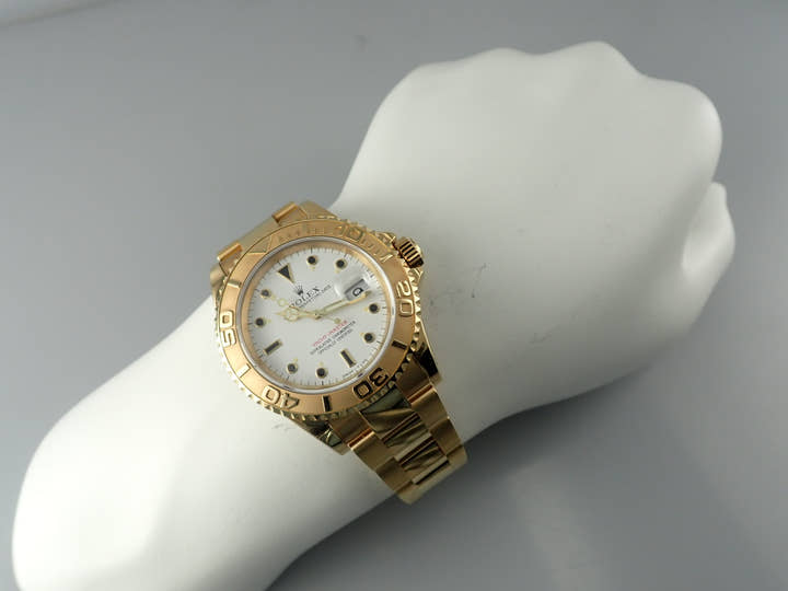 Rolex Yacht-Master 40 Ref. 16628 Yellow Gold White Dial