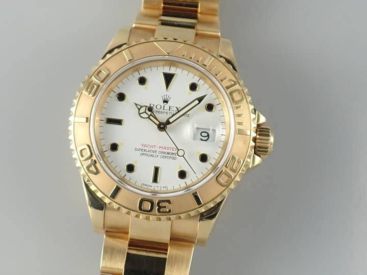 Rolex Yacht-Master 40 Ref. 16628 Yellow Gold White Dial