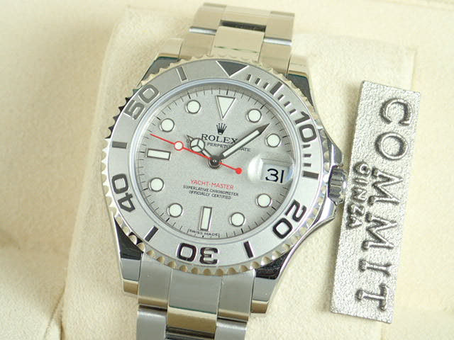 ロレックス ヨットマスター Ref.168622 シルバー文字盤 未使用 yacht-master-19