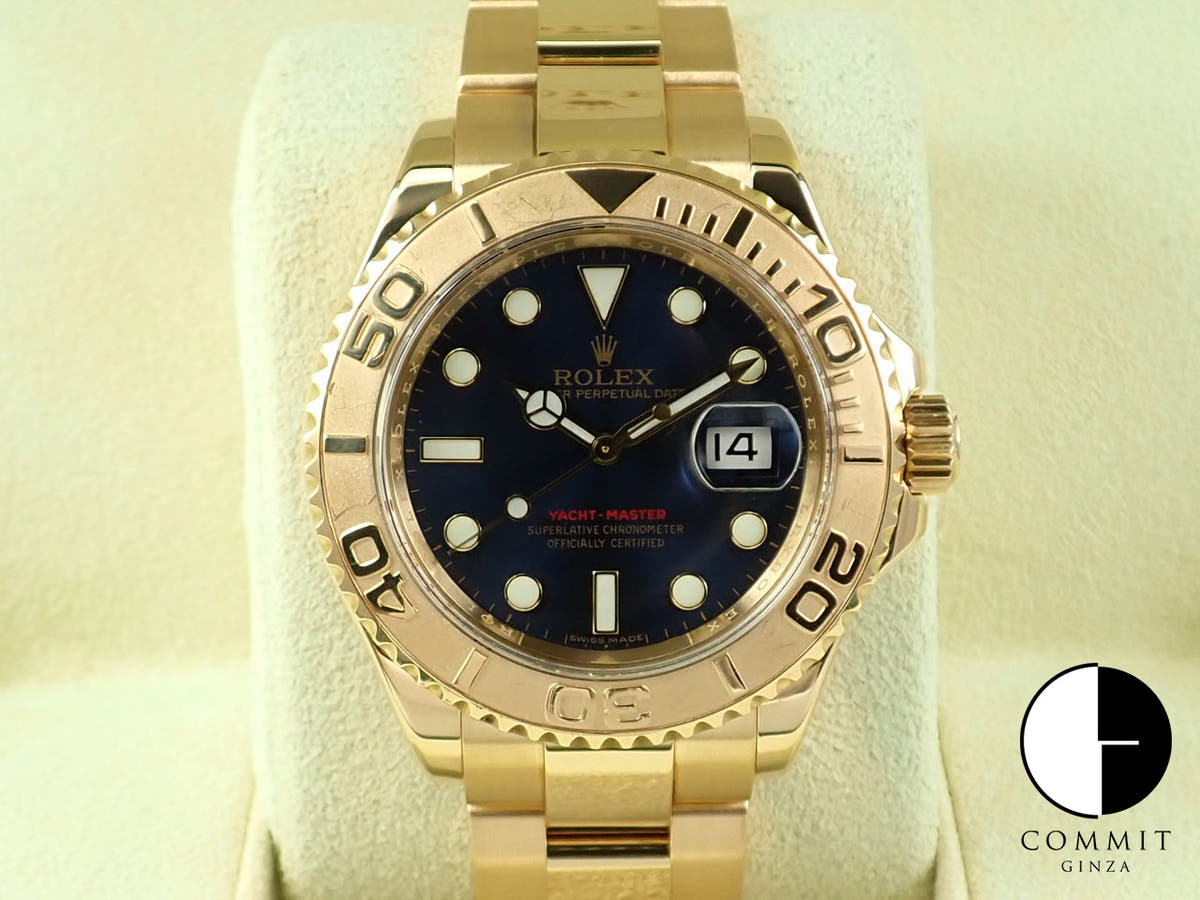 Rolex Yacht-Master 40 Ref. 16628 Yellow Gold Blue Dial