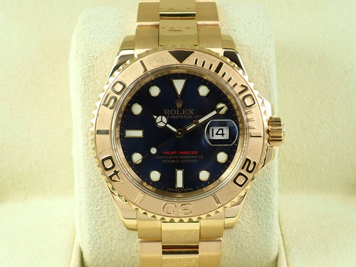 Rolex Yacht-Master 40 Ref. 16628 Yellow Gold Blue Dial