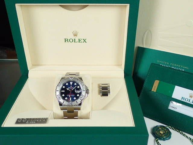 ロレックス ヨットマスター Ref.116622 ブルー文字盤 未使用 yacht-master-23