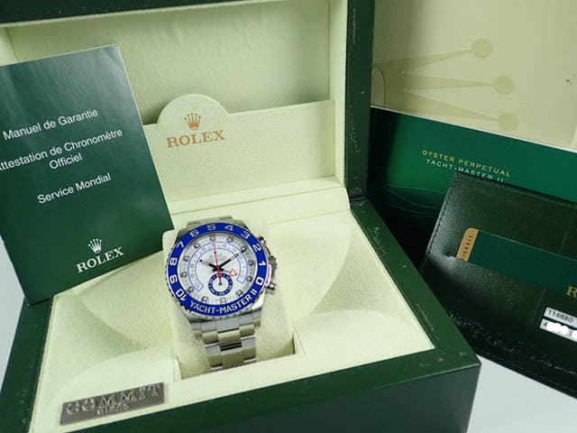 Rolex Yacht-Master II Ref.116680 White Dial Used yacht-master-39