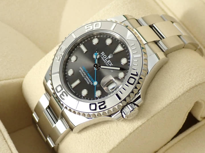 Rolex Yacht-Master 37 Ref. 268622 Stainless Steel/Platinum Slate Dial