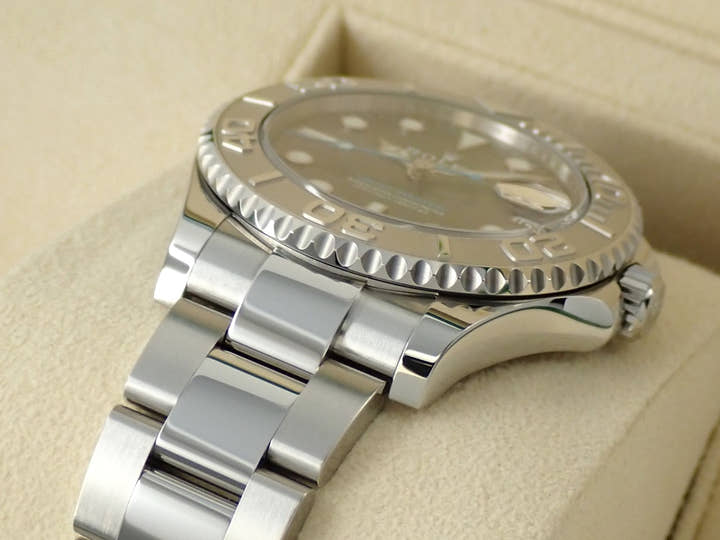 Rolex Yacht-Master 37 Ref. 268622 Stainless Steel/Platinum Slate Dial