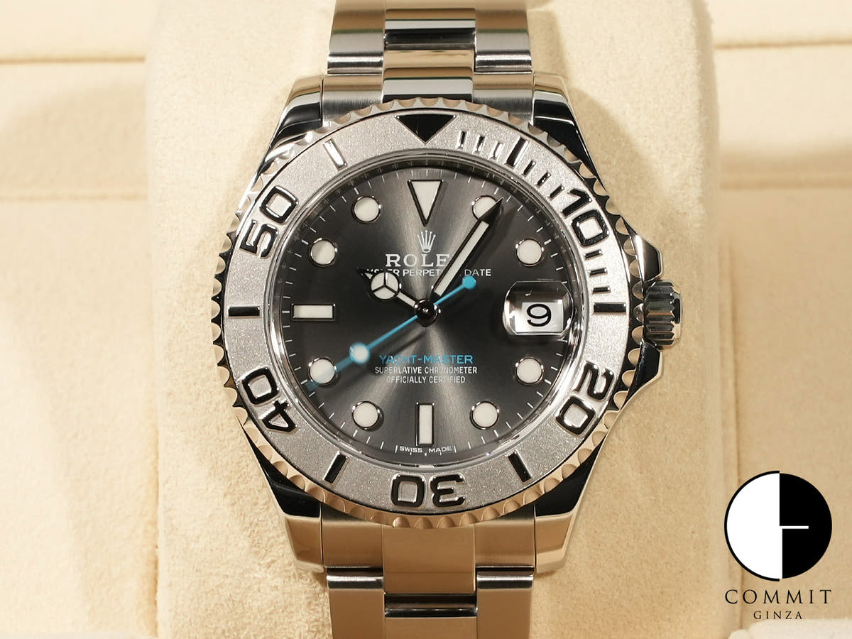 Rolex Yacht-Master 37 Ref. 268622 Stainless Steel/Platinum Slate Dial