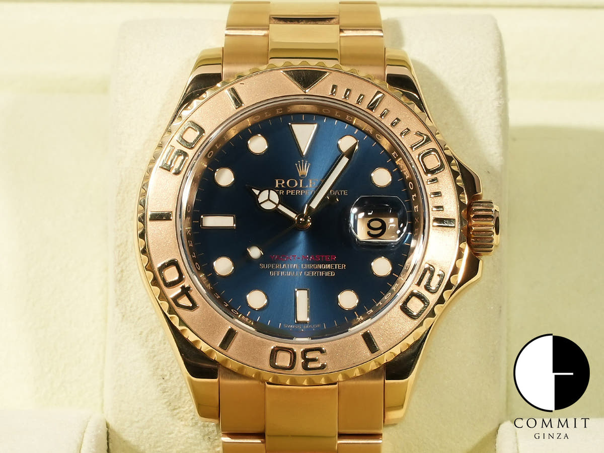 Rolex Yacht-Master 40 Ref. 16628 Yellow Gold Blue Dial