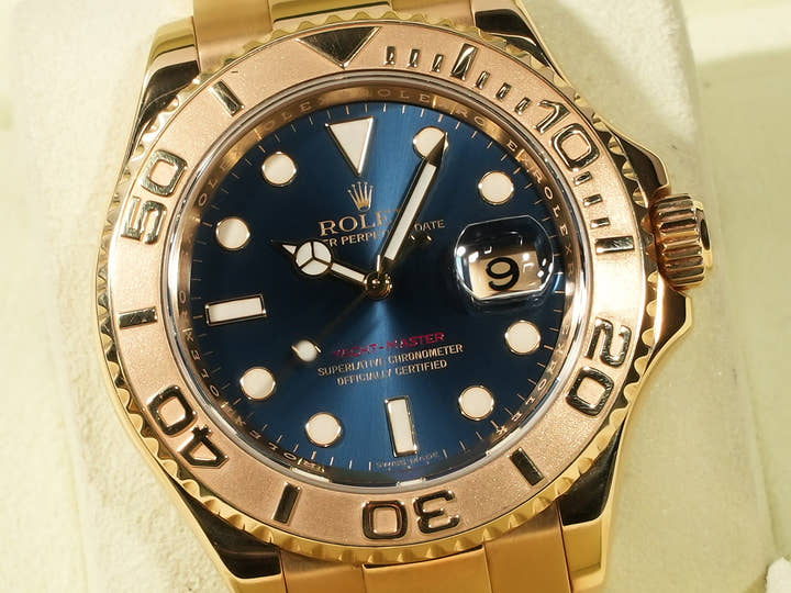 Rolex Yacht-Master 40 Ref. 16628 Yellow Gold Blue Dial