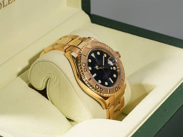 Rolex Yacht-Master 40 Ref. 16628 Yellow Gold Blue Dial