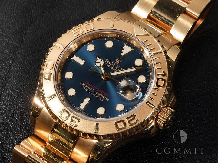 Rolex Yacht-Master 40 Ref. 16628 Yellow Gold Blue Dial