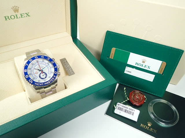 Rolex Yacht-Master II Ref.116680 White Dial Used yacht-master-55