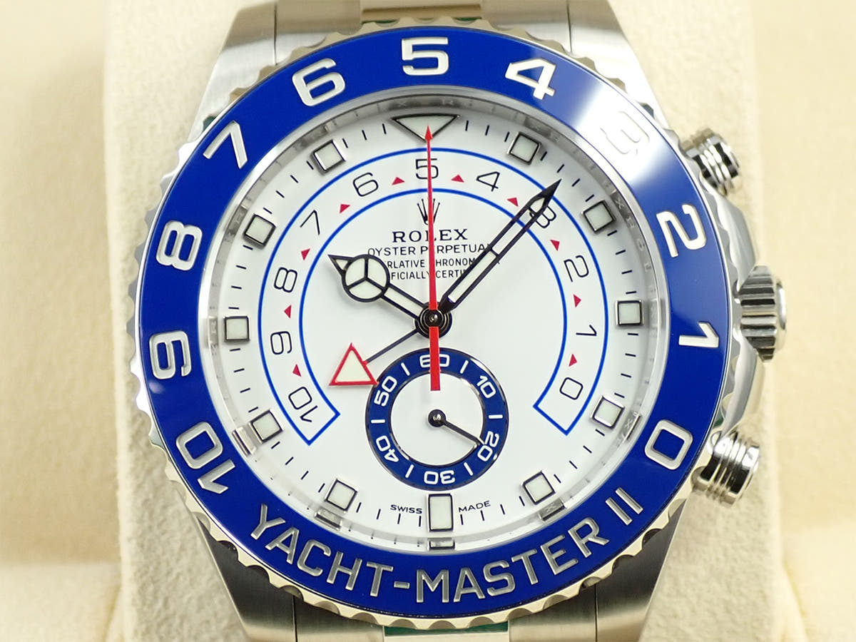 ロレックス ヨットマスターII Ref.116680 ホワイト文字盤 美品 4HRCYMPR