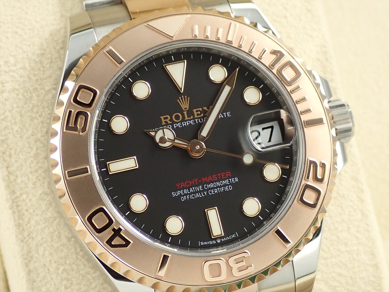 Rolex Yacht-Master 37 Ref.268621 SS/ERG Black Dial