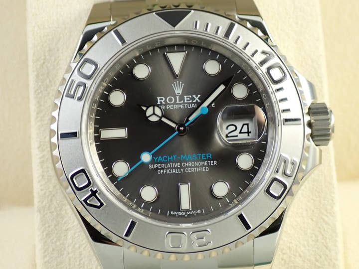 ロレックス ヨットマスター40 Ref.116622 ステンレススチール/プラチナ ダークロジウム文字盤 未使用 X1Y18608