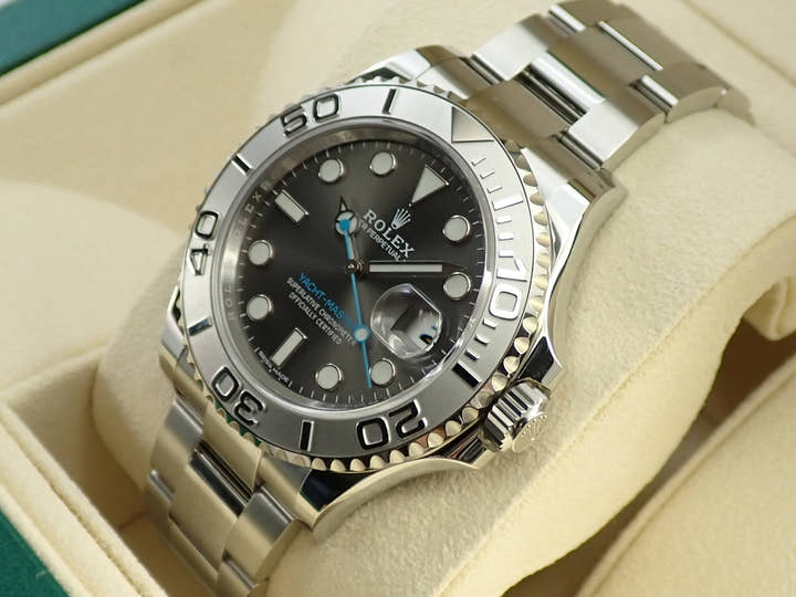 ロレックス ヨットマスター40 Ref.116622 ステンレススチール/プラチナ ダークロジウム文字盤 未使用 X1Y18608